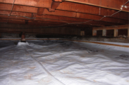 a properly installed vapor barrier that keeps moisture out of the living space