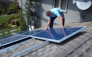 installing solar pv panels on racks