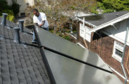 crew installing Solar Thermal