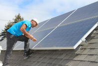 crew installing solar in Piedmont