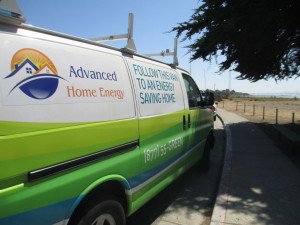 AHE's energy services van on the road